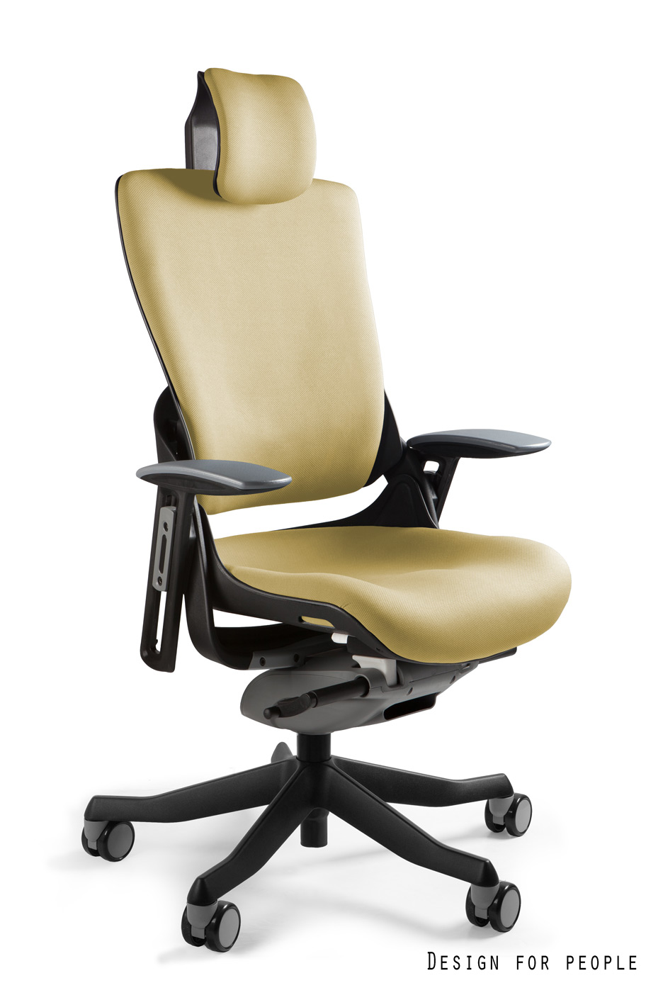 Fotel ergonomiczny WAU 2 czarny, tkanina 18 kolorów Unique - obrazek 9
