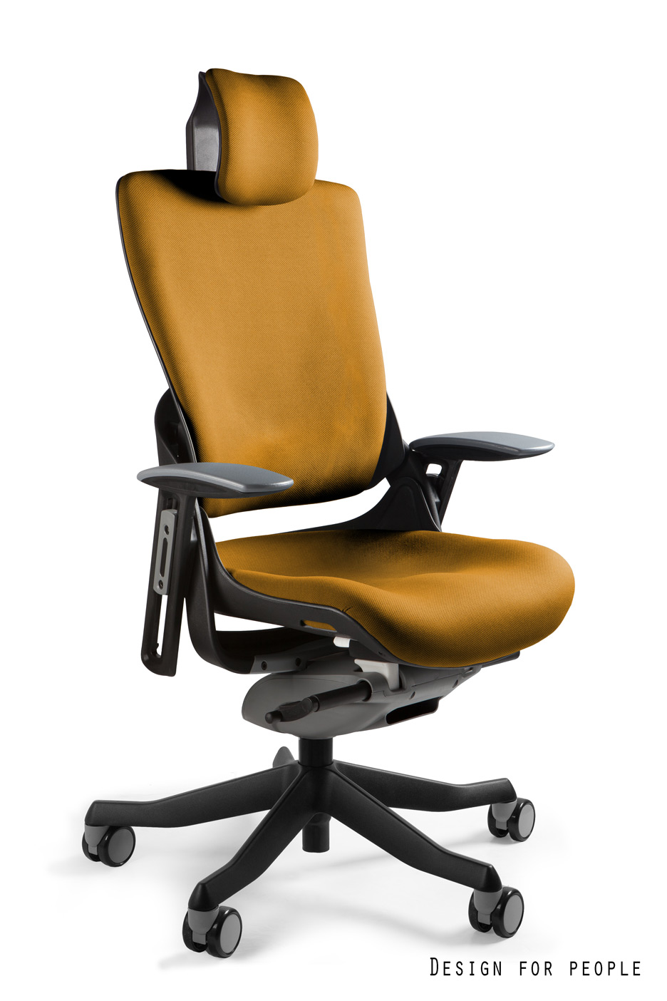 Fotel ergonomiczny WAU 2 czarny, tkanina 18 kolorów Unique - obrazek 6