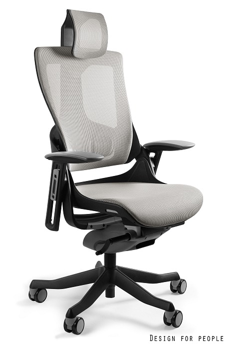 Fotel ergonomiczny WAU 2 czarny stelaż, siatka kolory Unique