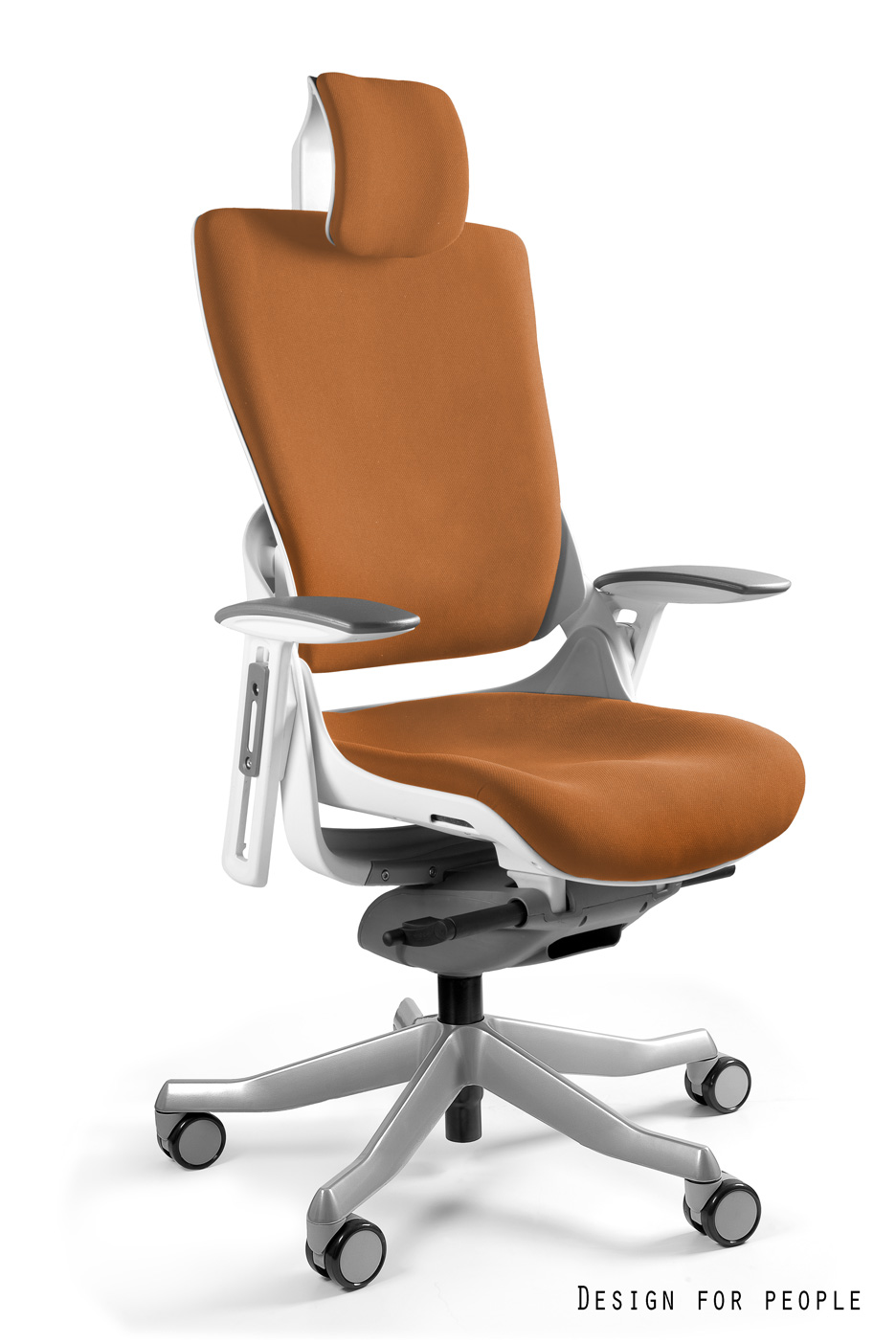 Fotel ergonomiczny WAU 2 biały, tkanina 18 kolorów Unique - obrazek 15