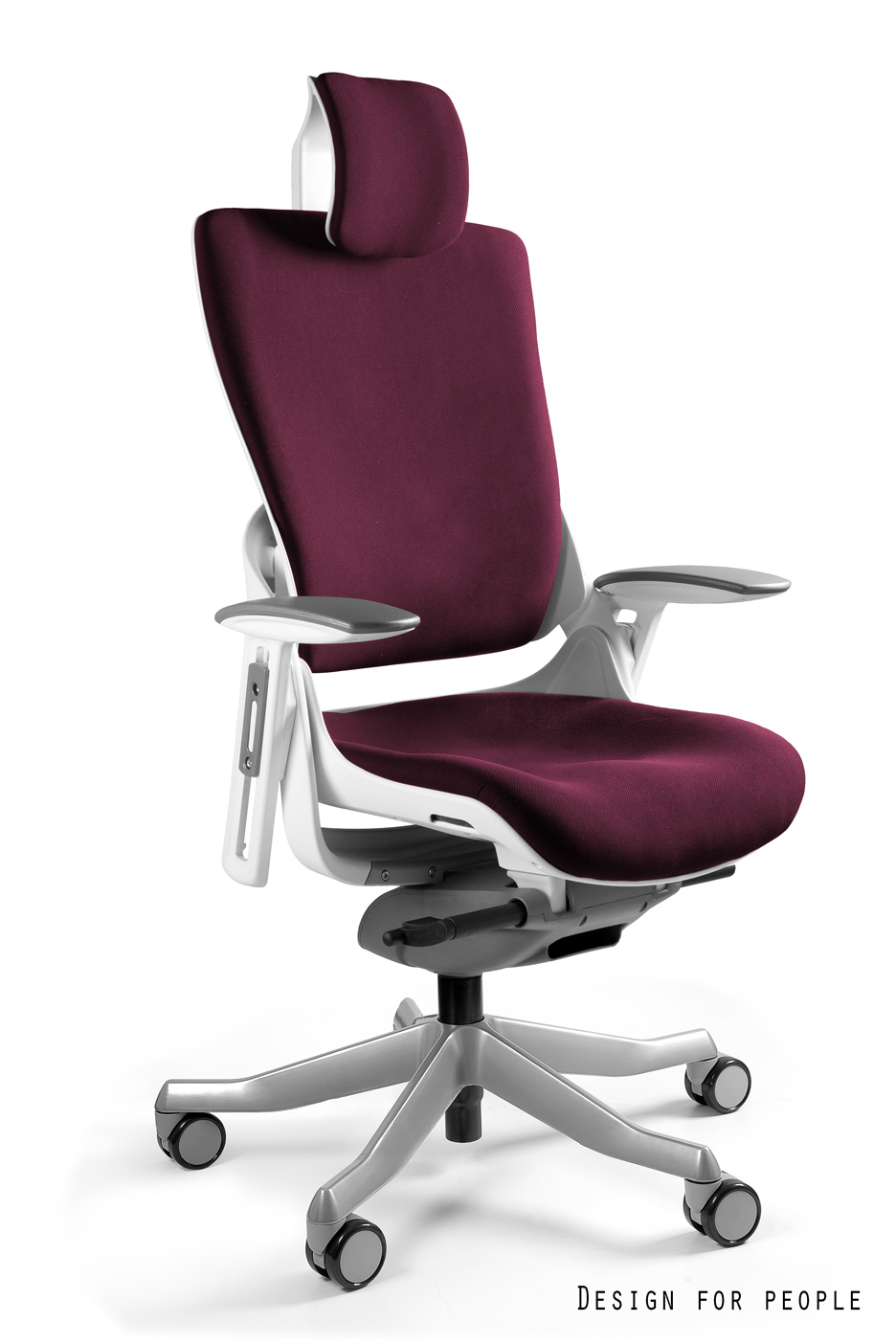 Fotel ergonomiczny WAU 2 biały, tkanina 18 kolorów Unique - obrazek 17