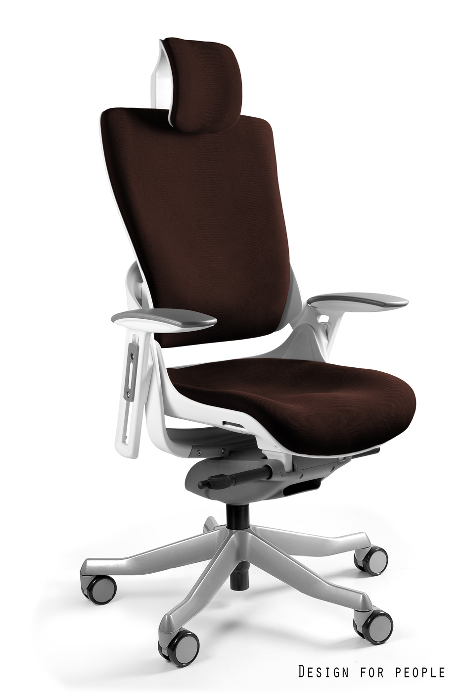 Fotel ergonomiczny WAU 2 biały, tkanina 18 kolorów Unique - obrazek 14