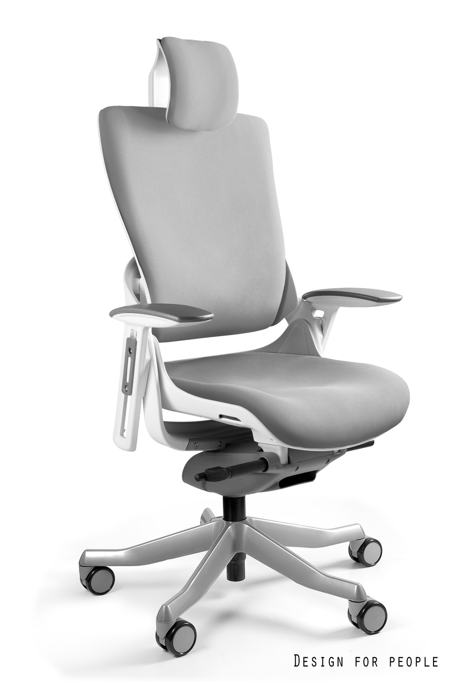 Fotel ergonomiczny WAU 2 biały, tkanina 18 kolorów Unique - obrazek 4