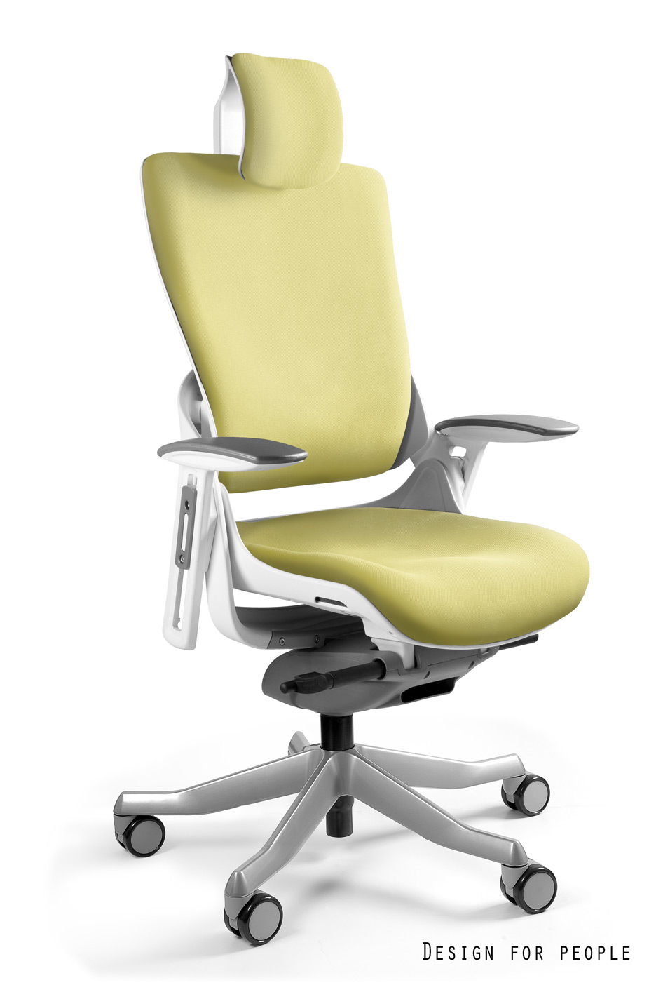 Fotel ergonomiczny WAU 2 biały, tkanina 18 kolorów Unique - obrazek 10