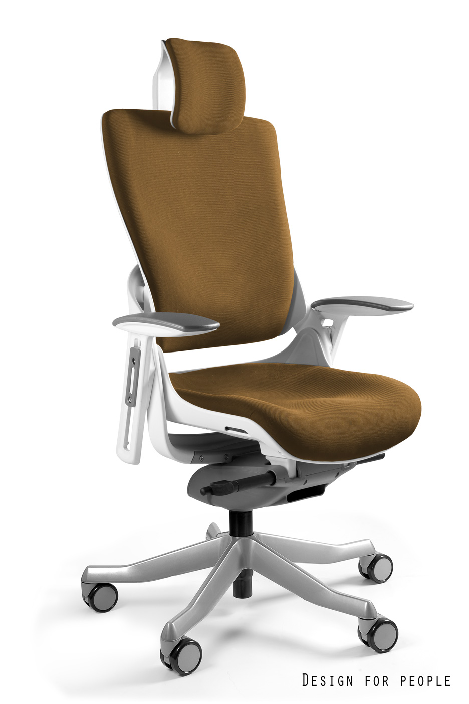 Fotel ergonomiczny WAU 2 biały, tkanina 18 kolorów Unique - obrazek 12