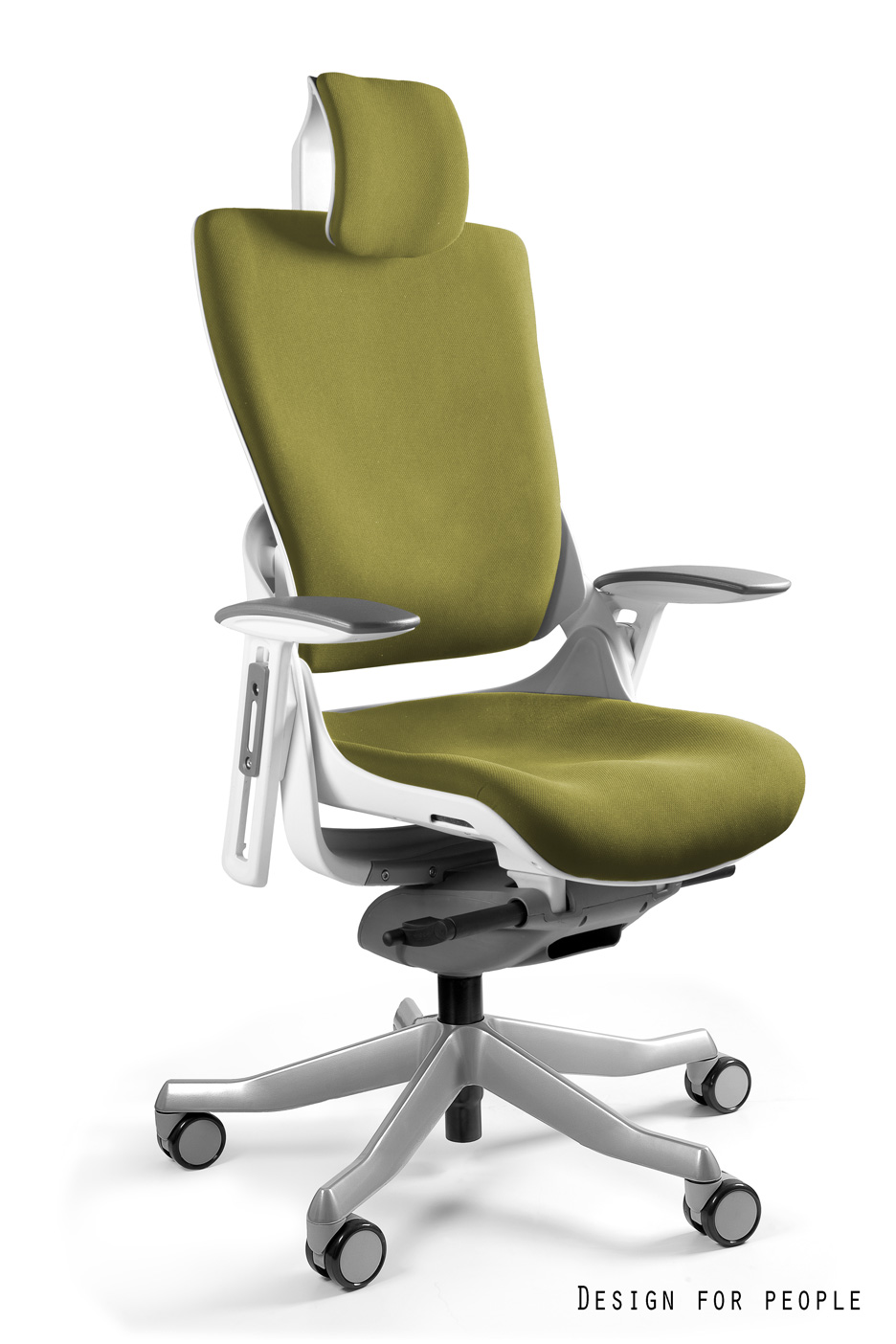 Fotel ergonomiczny WAU 2 biały, tkanina 18 kolorów Unique - obrazek 9