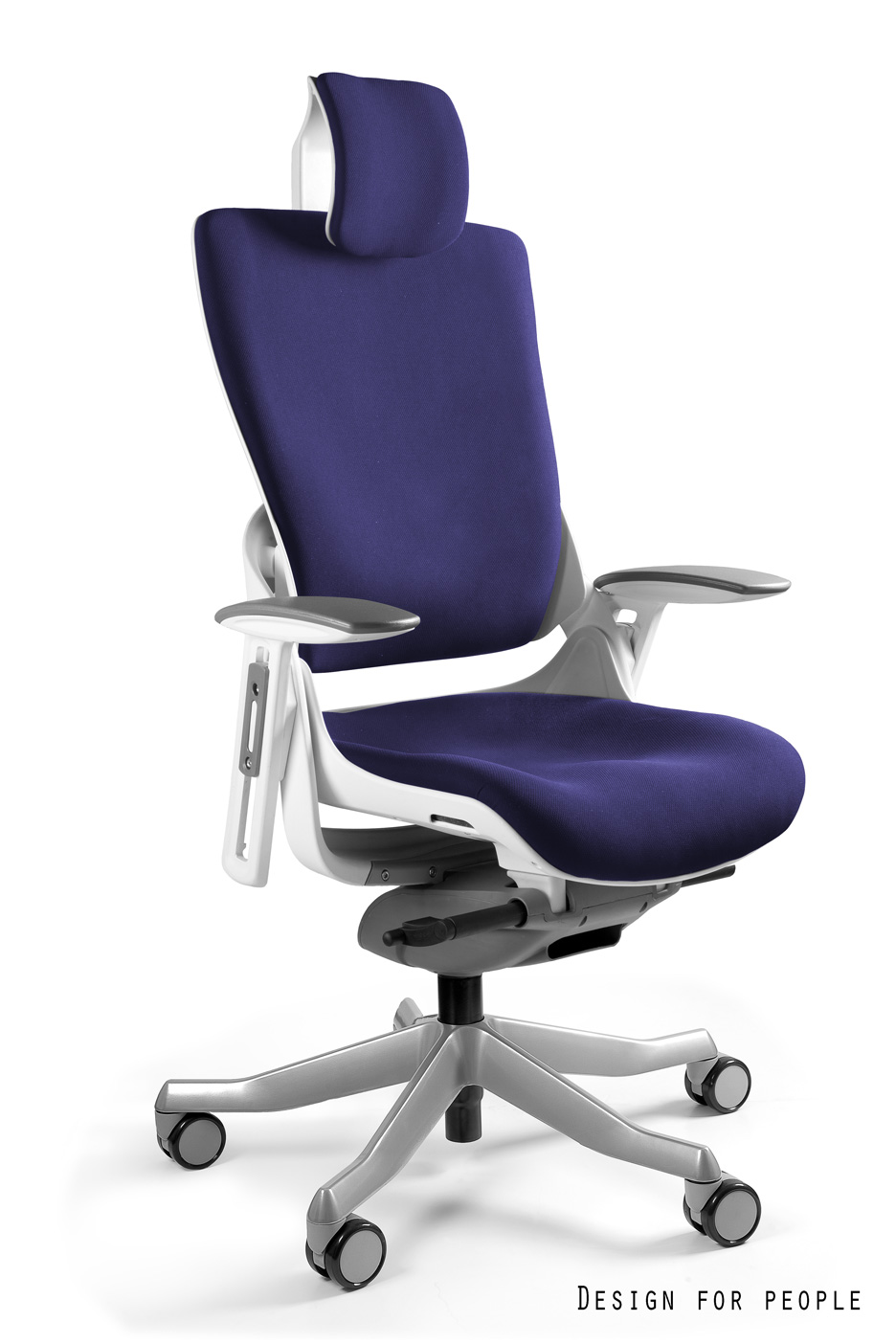 Fotel ergonomiczny WAU 2 biały, tkanina 18 kolorów Unique - obrazek 8