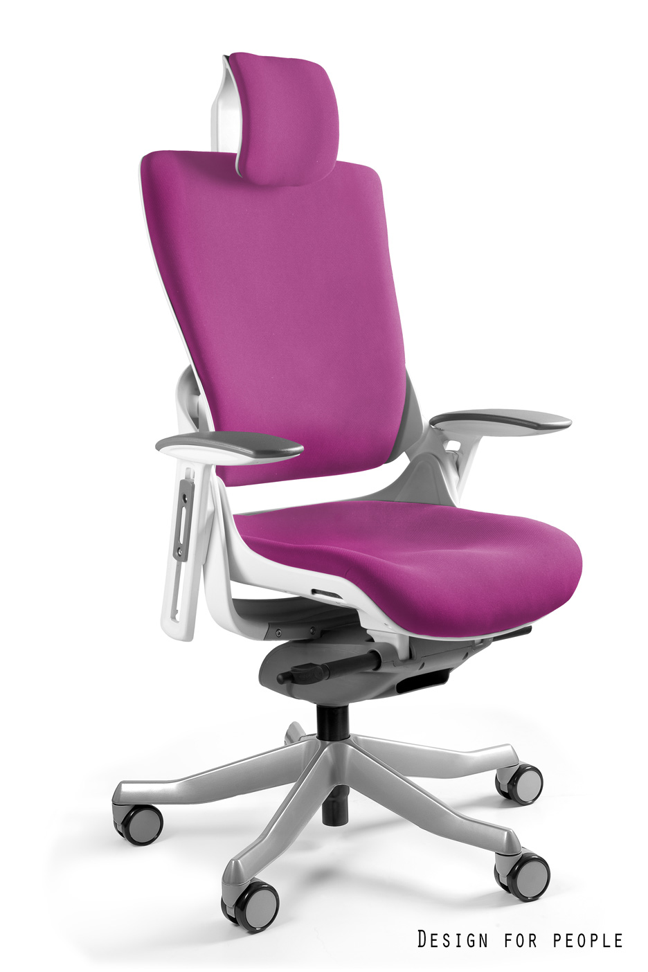 Fotel ergonomiczny WAU 2 biały, tkanina 18 kolorów Unique - obrazek 19