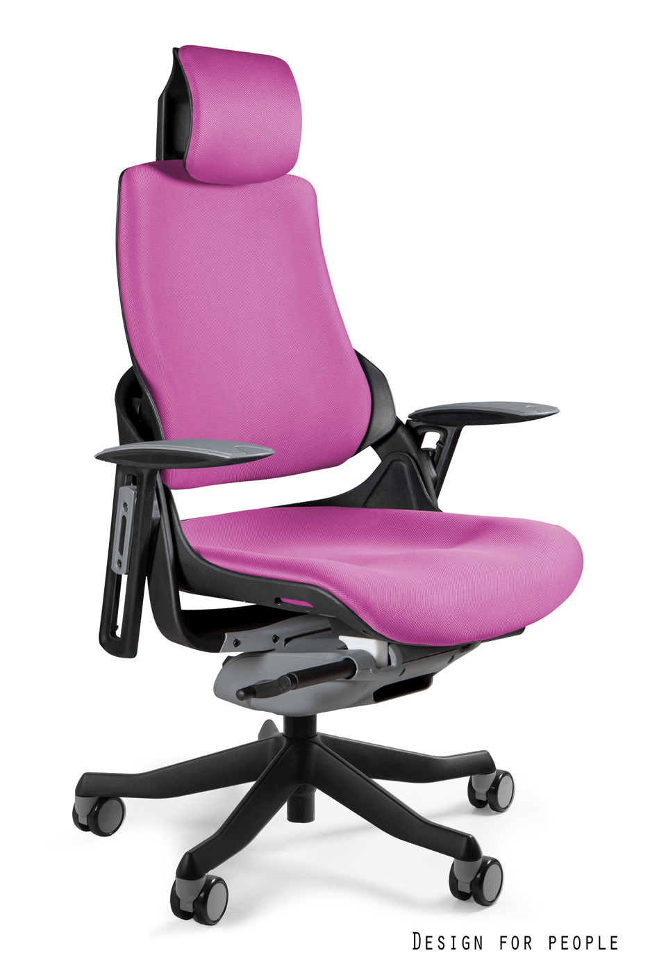 Fotel ergonomiczny WAU czarny, tkanina 18 kolorów, Unique - obrazek 13