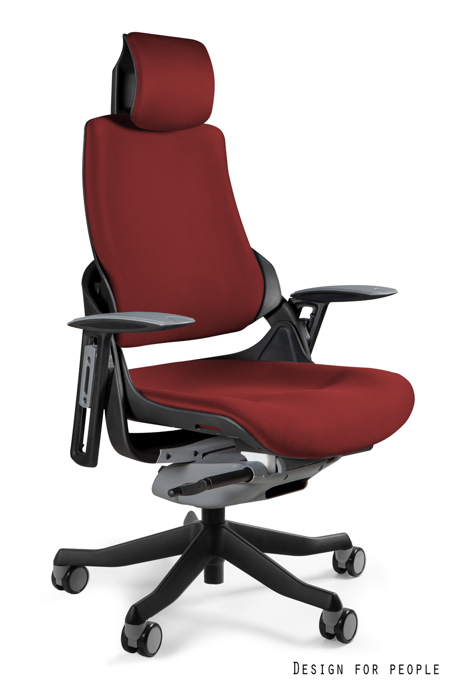 Fotel ergonomiczny WAU czarny, tkanina 18 kolorów, Unique - obrazek 12