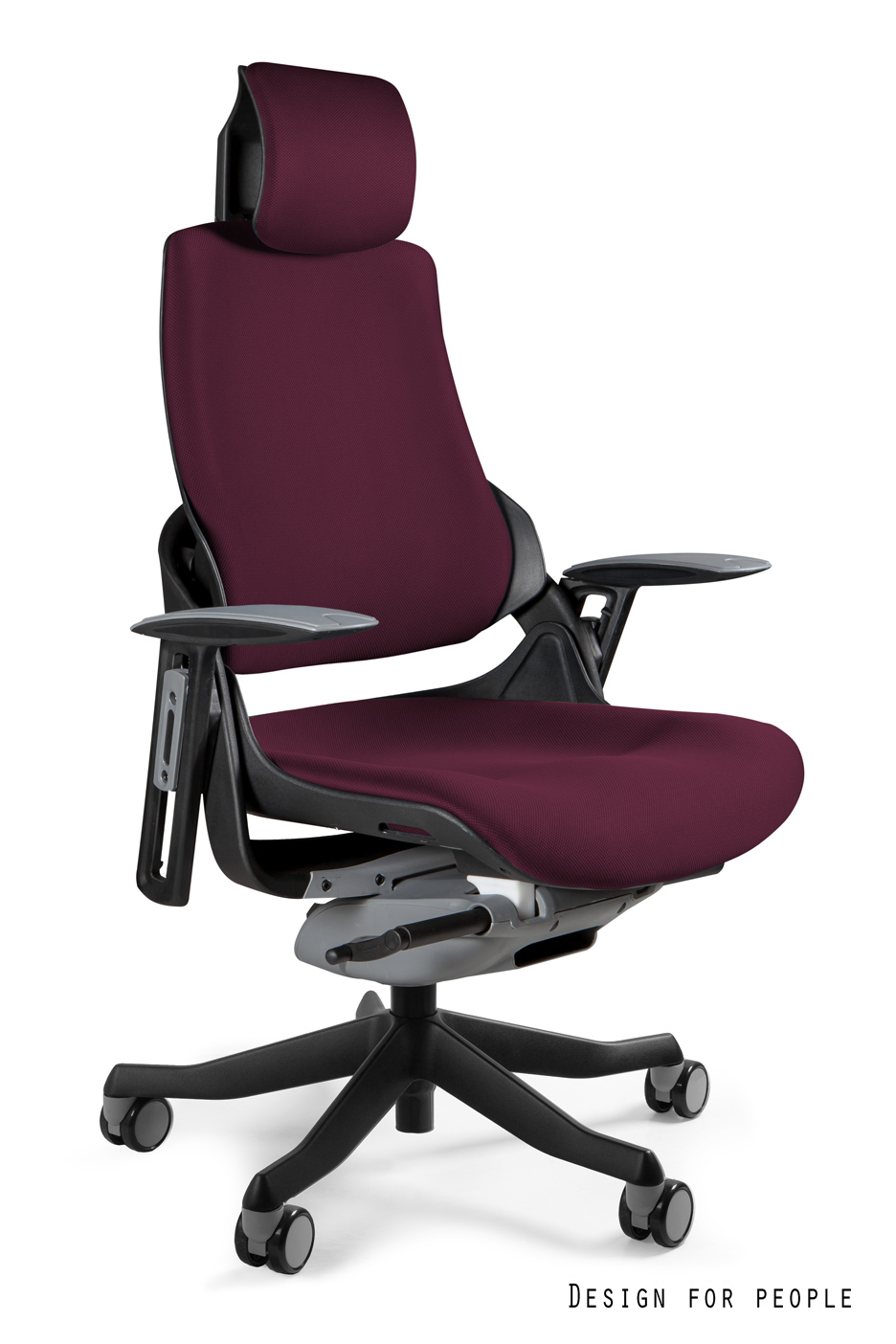 Fotel ergonomiczny WAU czarny, tkanina 18 kolorów, Unique - obrazek 11