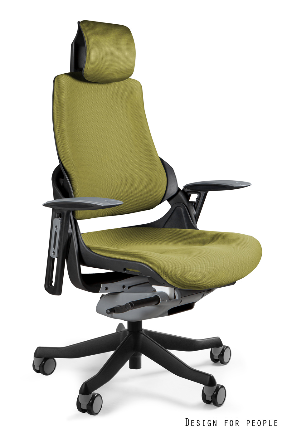 Fotel ergonomiczny WAU czarny, tkanina 18 kolorów, Unique - obrazek 5