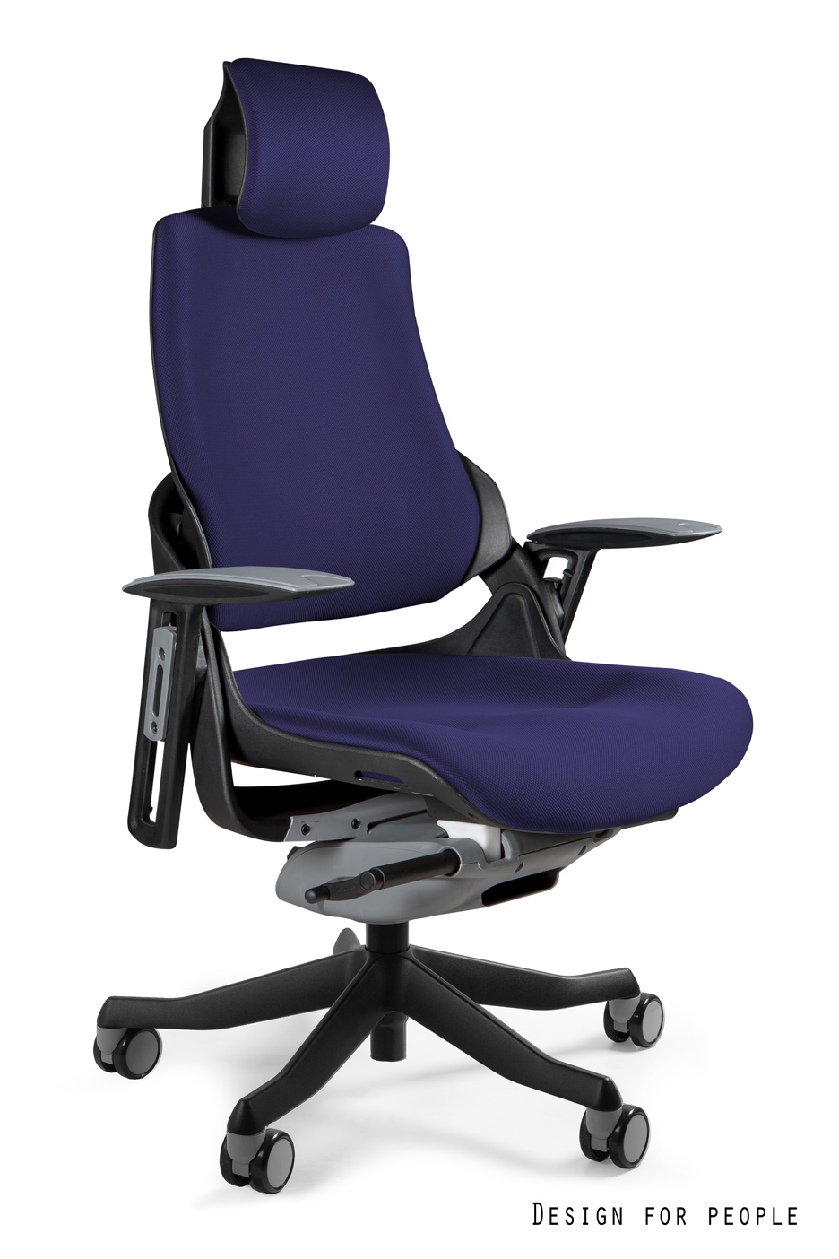Fotel ergonomiczny WAU czarny, tkanina 18 kolorów, Unique - obrazek 4