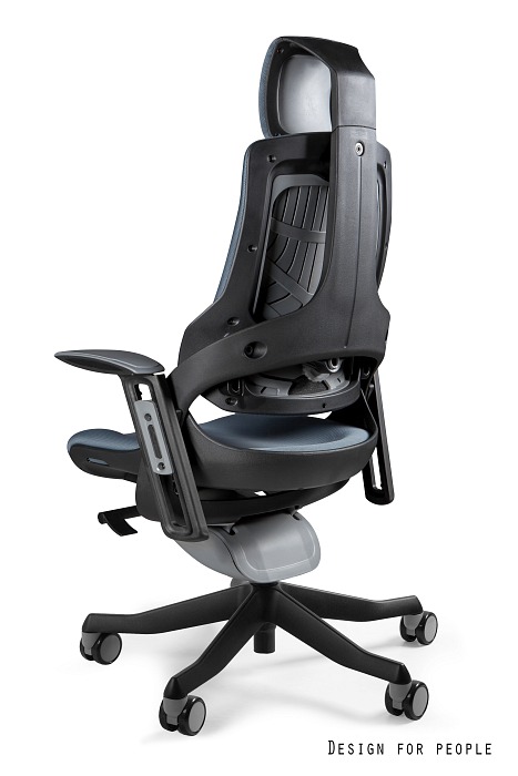 Fotel ergonomiczny WAU czarny, tkanina 18 kolorów, Unique - obrazek 15