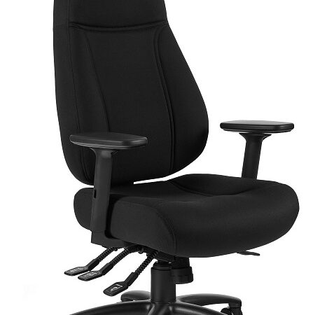 Fotel Unique SAGA 639 24/7, ergonomiczny, obrotowy, regulowane podłokietniki, tkanina