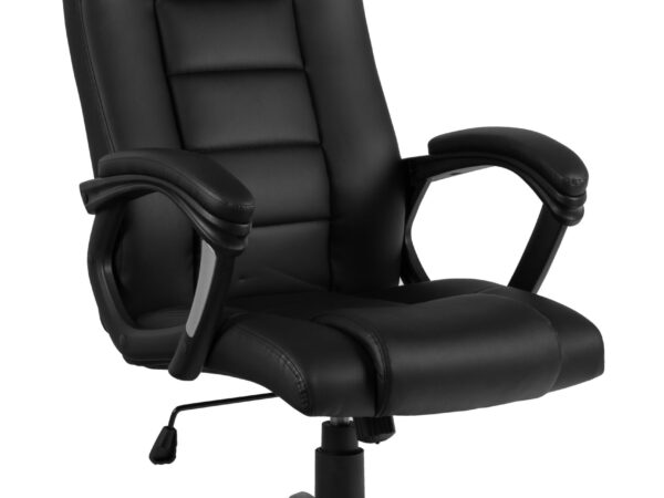 Krzesło ergonomiczne Aran, obrotowe, eko-skóra, czarny Unique
