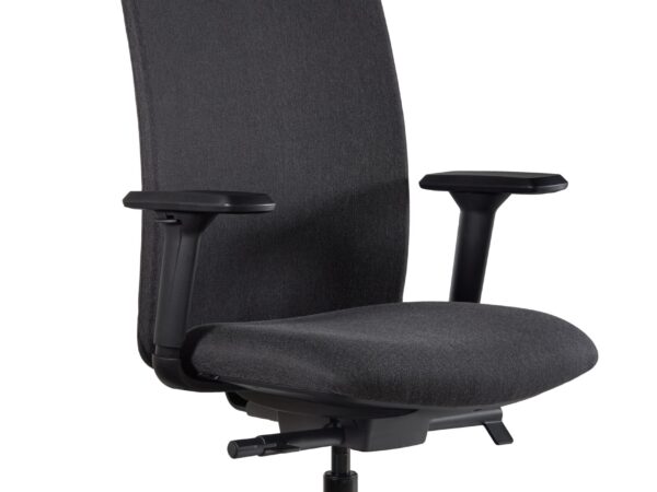 Fotel biurowy ELI, ergonomiczny, tkanina lub eko-skóra, kolory Unique