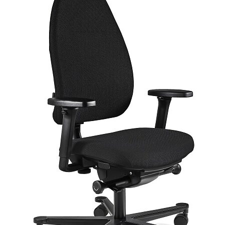 Fotel biurowy Premium Magic, ergonomiczny, siatka/tkanina, czarny, Unique