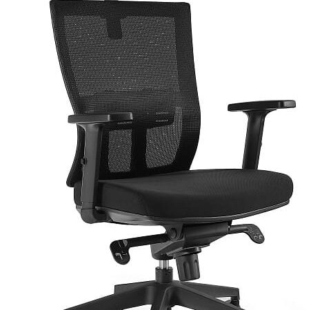 Fotel biurowy LINK, ergonomiczny, siatka/tkanina, Unique