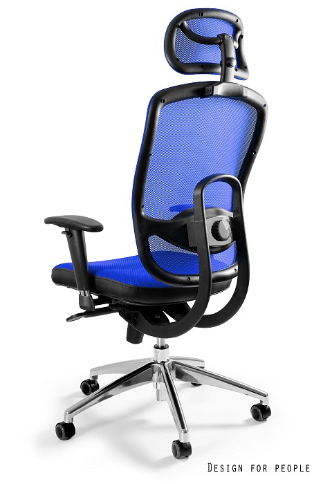 Fotel biurowy VIP, ergonomiczny, siatka/tkanina, 7 kolorów, Unique - obrazek 17