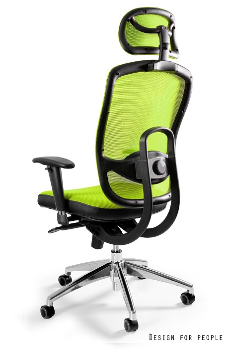 Fotel biurowy VIP, ergonomiczny, siatka/tkanina, 7 kolorów, Unique - obrazek 11