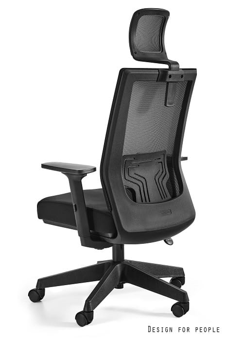 Fotel ergonomiczny NEZ siatka/tkanina lub skóra naturalna kolory, Unique - obrazek 2