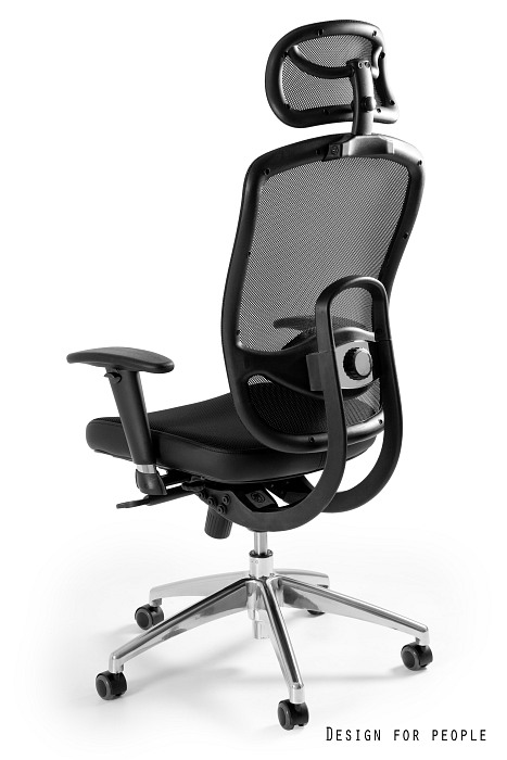 Fotel biurowy VIP, ergonomiczny, siatka/tkanina, 7 kolorów, Unique - obrazek 6