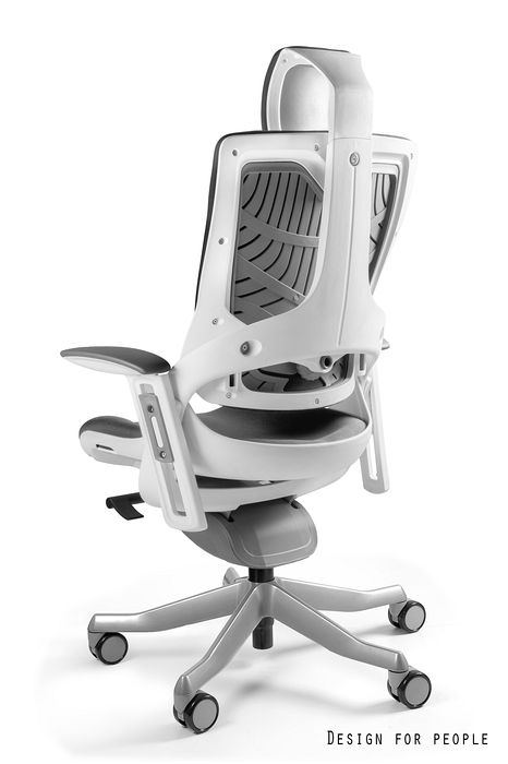 Fotel ergonomiczny WAU 2 biały, tkanina 18 kolorów Unique - obrazek 2