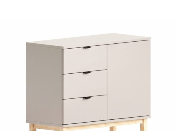 Komoda KOM-MODEL (1.2) kaszmirowa z szufladami i szafką